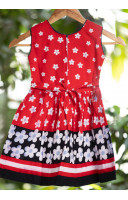 Flower Printed Cotton Kids Dress (KR1193) Flower Printed Cotton Kids Dress (KR1193)